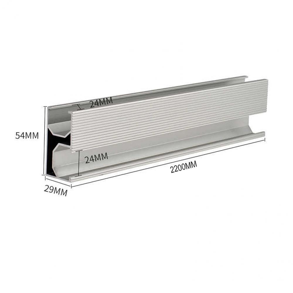 2 x Premium Aluminium Solar Panel Roof Mounting Rail 2400mm